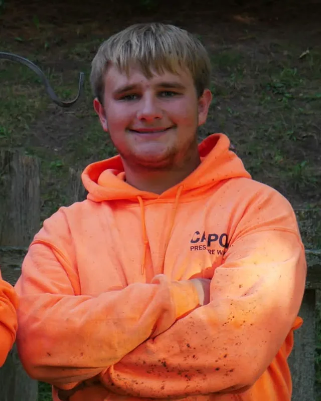 Mathew from the CaPow Pressure Washing crew